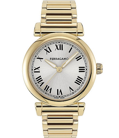 Salvatore Ferragamo Women's Allure Quartz Analog Gold Tone Stainless Steel Bracelet Watch