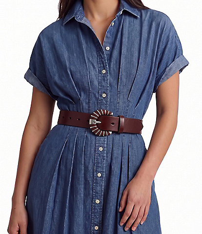 Sam Edelman 0.25#double; Wrapped Cording Buckle Belt