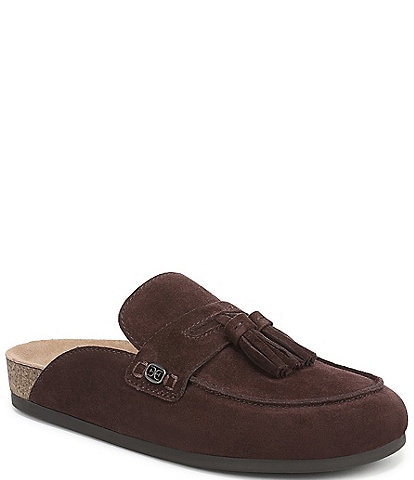 Sam Edelman Astrid Suede Tassel Detail Mules