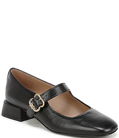 Sam Edelman Betsey Leather Square Toe Mary Jane Pumps