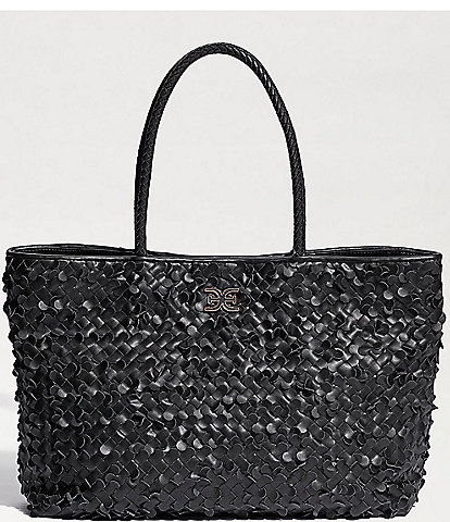 Sam Edelman Bianka Leather Woven Tote Bag