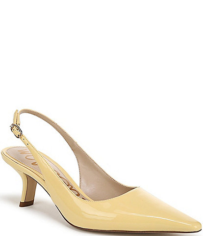 Dillards yellow pumps on sale