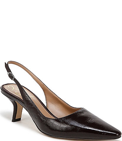 Sam Edelman Bianka Patent Leather Pointed Toe Sling Pumps