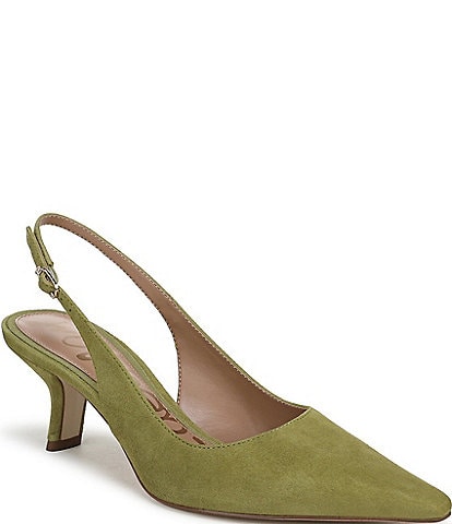 Sam Edelman Bianka Suede Pointed Toe Slingback Pumps