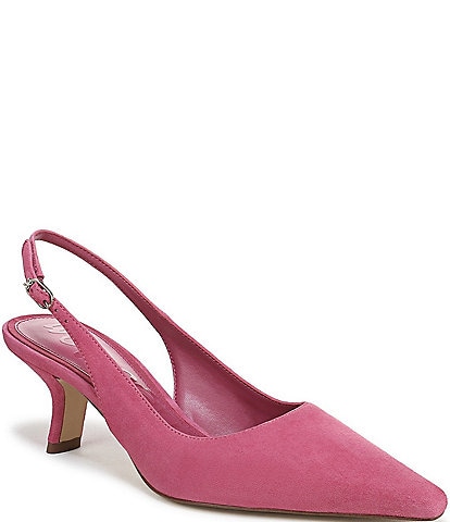 Sam Edelman Bianka Suede Pointed Toe Slingback Pumps