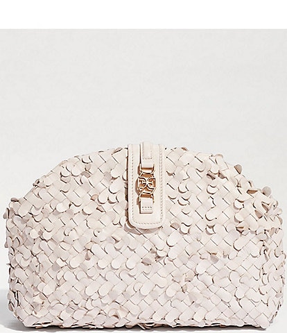 Sam Edelman Bianka Woven Leather Clutch