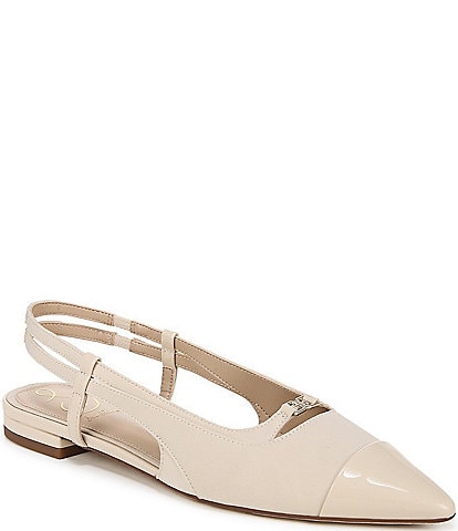 Sam Edelman Cecelia Slingback Fabric Patent Flats