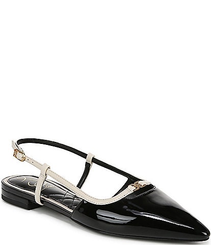 Sam Edelman Cohen Patent Slingback Point Toe Flats