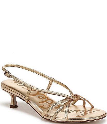Sam Edelman Cressa Leather Strappy Slingback Dress Sandals