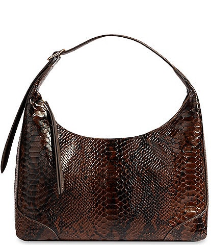 Sam Edelman Elaina Top Zip Snake Hobo Shoulder Bag