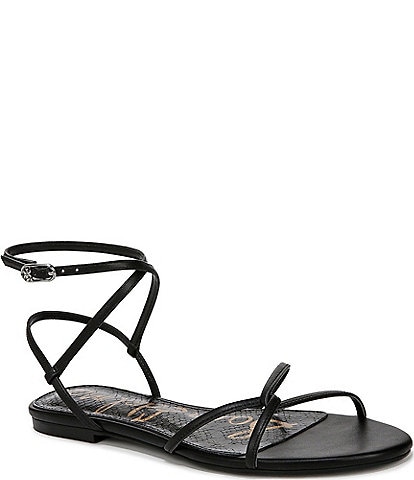 Sam Edelman Ellina Leather Strappy Flat Sandals