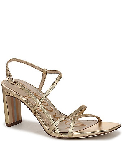 Sam Edelman Emmie Leather Strappy Square Toe Dress Sandals
