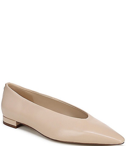 Sam Edelman Emory Leather Snip Toe Ballet Flats