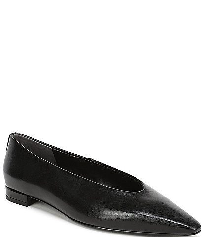Sam Edelman Emory Leather Snip Toe Ballet Flats