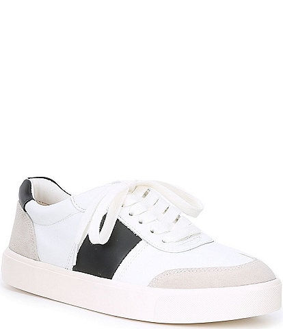 Sam Edelman Enna Leather and Suede Color Block Sneakers