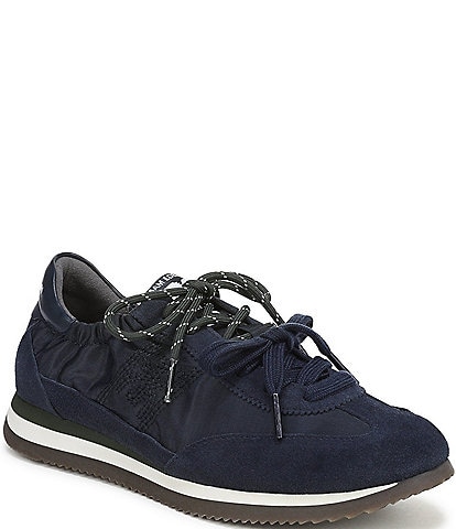 Sam Edelman Evara Nylon and Suede Logo Lace Up Sneakers