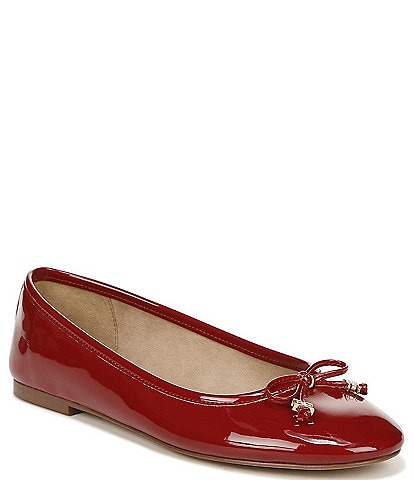Sam Edelman Felicia Luxe Patent Leather Bow Detail Ballet Flats