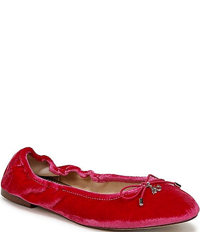 Sam Edelman Felicia Velvet Bow Detail Ballet Flats