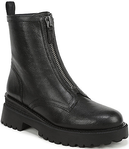 Sam Edelman Grove Leather Center Zip Lug Booties