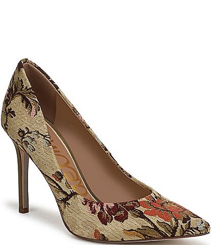 Sam Edelman Hazel Floral Fabric Pointed Toe Pumps