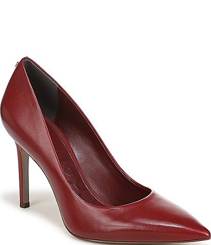 Sam Edelman Hazel Leather Pointed Toe Stiletto Pumps