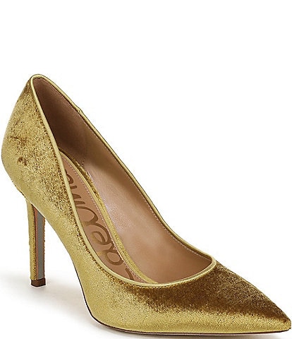 Sam Edelman Hazel Velvet Pointed Toe Pumps