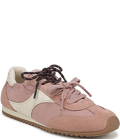 Sam Edelman Ivanna Nylon and Suede Lace Up Sneakers