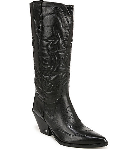 Sam Edelman James Leather Tall Western Boots