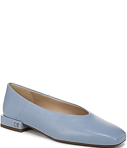 Sam Edelman Kasey Leather Square Toe Ballet Flats