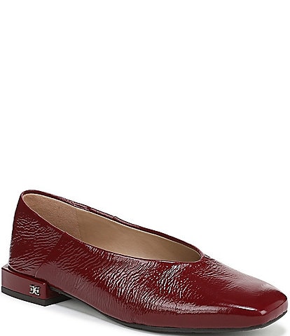 Sam Edelman Kasey Patent Leather Square Toe Ballet Flats