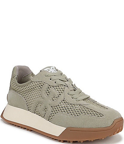 Sam Edelman Langley Suede and Mesh Signature Logo Retro Sneakers