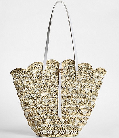 Sam Edelman Laylah Raffia Woven Tote Bag