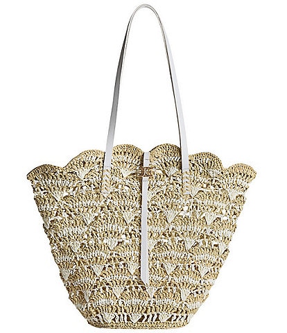 Sam Edelman Laylah Raffia Woven Tote Bag