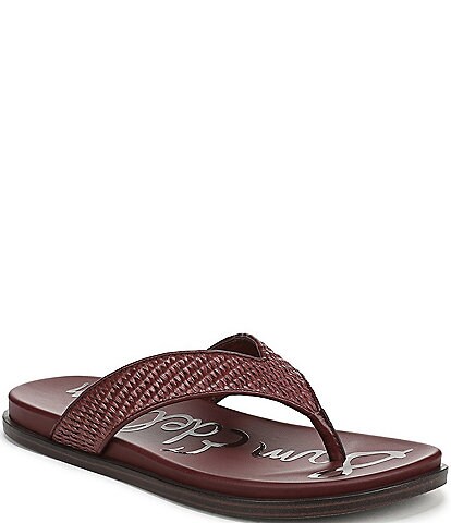 Sam Edelman Lila Raffia Thong Flip Flops