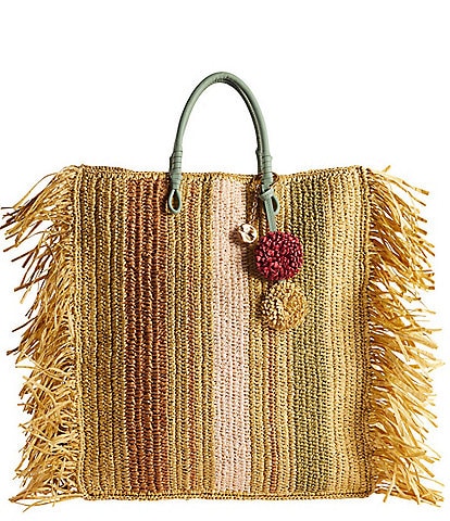 Sam Edelman Lily Raffia Woven Tote Bag