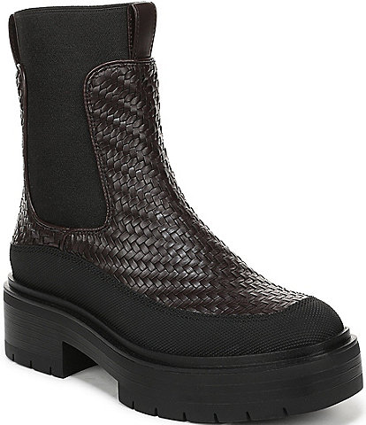 Sam Edelman Linn Weave Chelsea Platform Booties