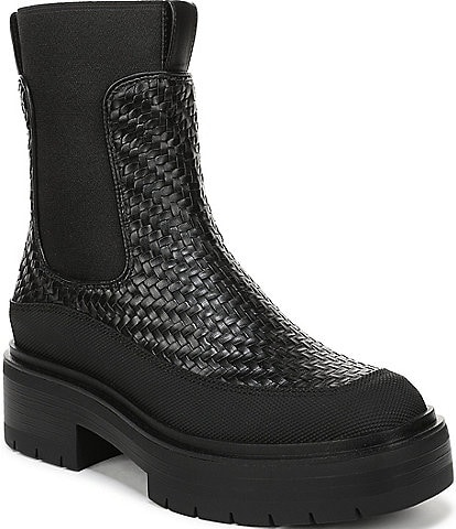 Sam Edelman Linn Weave Chelsea Platform Booties