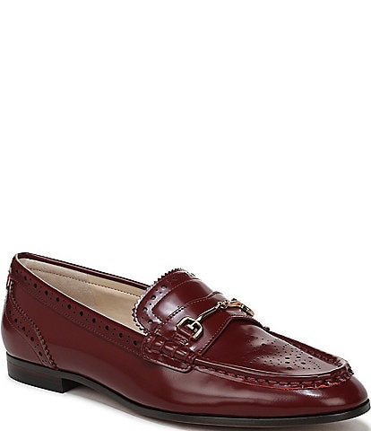 Sam Edelman Liona Perforated Leather Bit Buckle Loafers