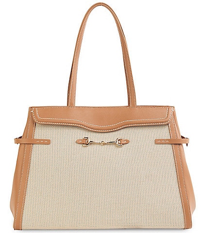 Sam Edelman Loraine Woven Bit Buckle Tote Bag