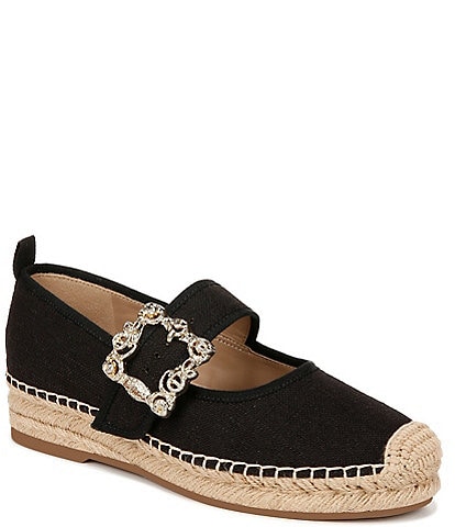 Sam Edelman Maddy Linen Mary Jane Espadrille Loafers