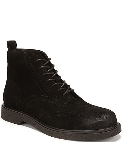 Sam Edelman Men's Taylor Suede Lace Up Wing Tip Boots
