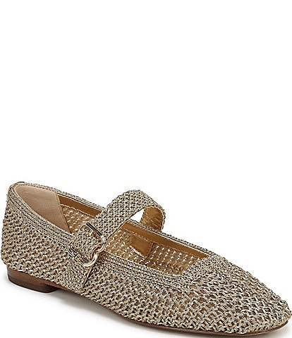 Sam Edelman Michaela Metallic Knit Mary Jane Flats