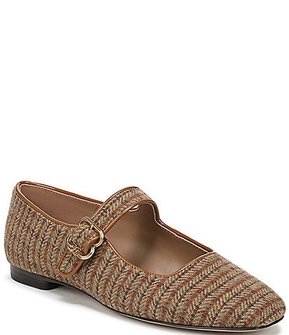 Sam Edelman Michaela Plaid Mary Jane Flats