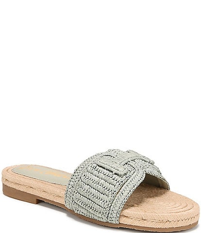 Sam Edelman Miya Woven Raffia Slide Sandals