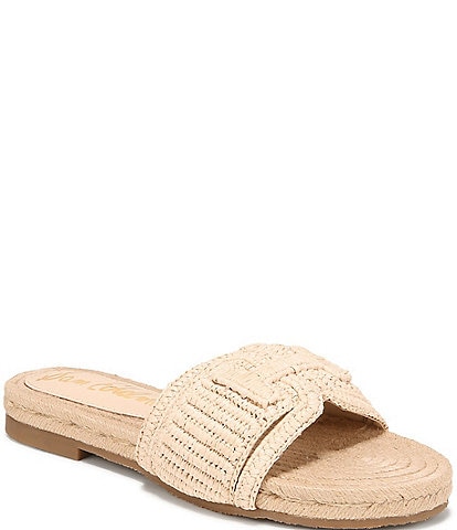 Sam Edelman Miya Woven Raffia Slide Sandals