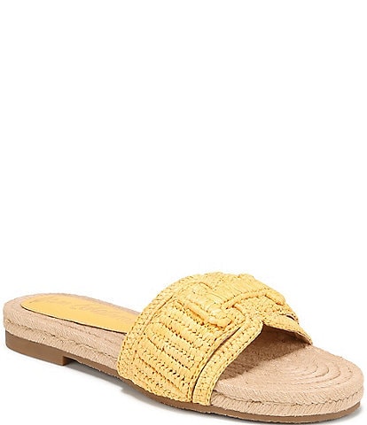 Sam Edelman Miya Woven Raffia Slide Sandals