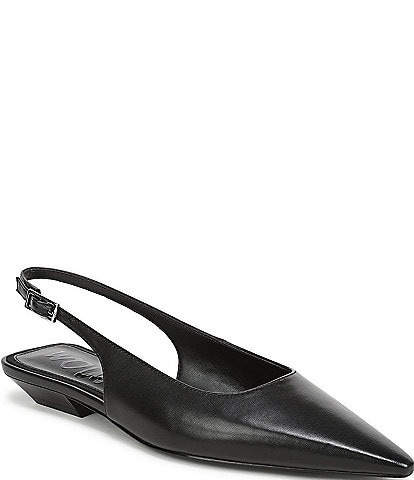 Sam Edelman Netty Leather Kitten Heel Slingback Flats