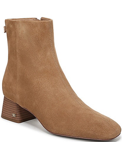 Sam Edelman Paige Suede Square Toe Dress Booties