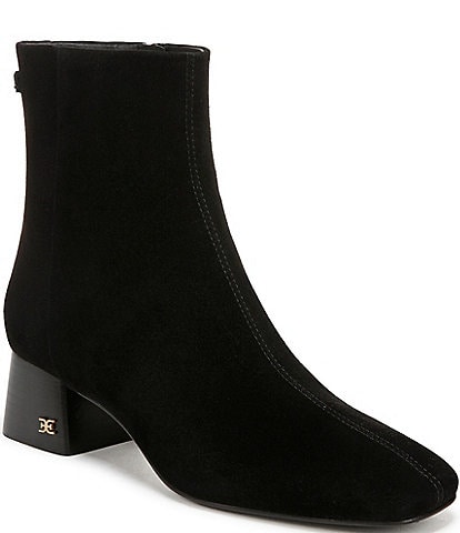 Sam Edelman Paige Suede Square Toe Dress Booties