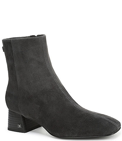 Sam Edelman Paige Suede Square Toe Dress Booties